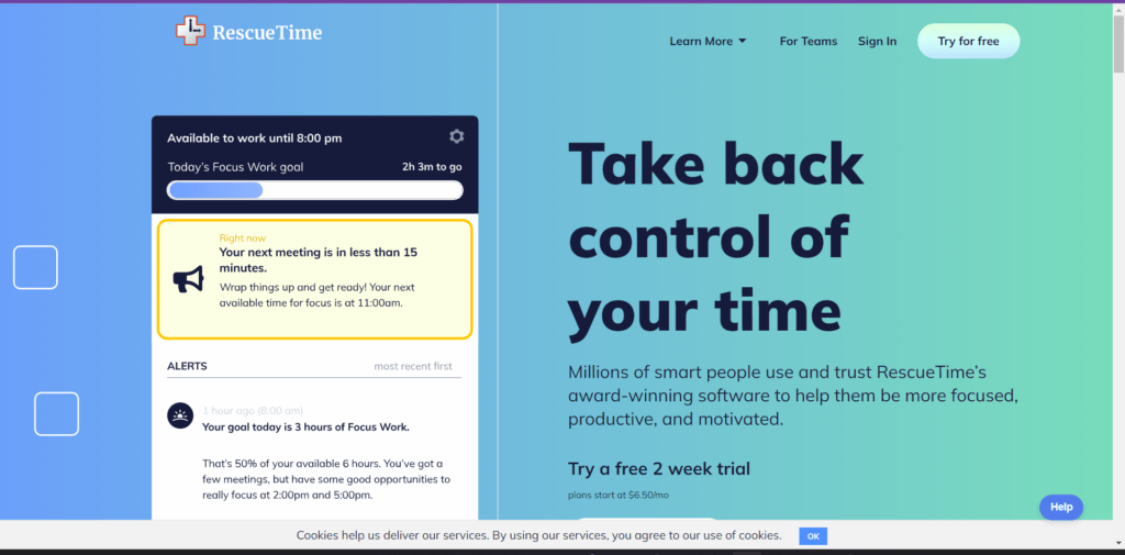 RescueTime Productivity tools